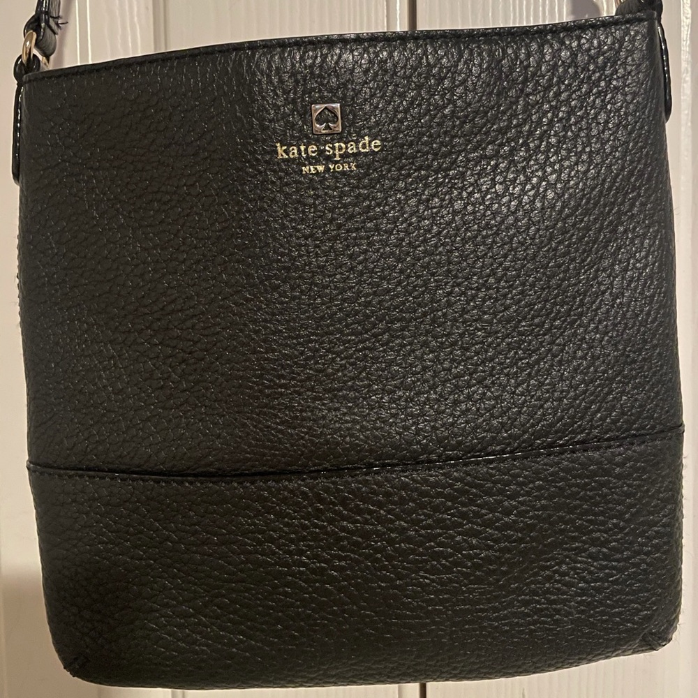Black Kate Spade leather crossbody bag